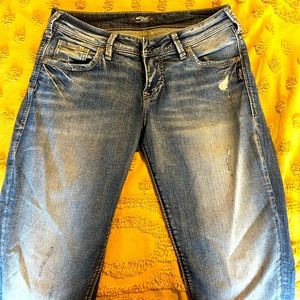 Silvers Sam Mid Rise Crops